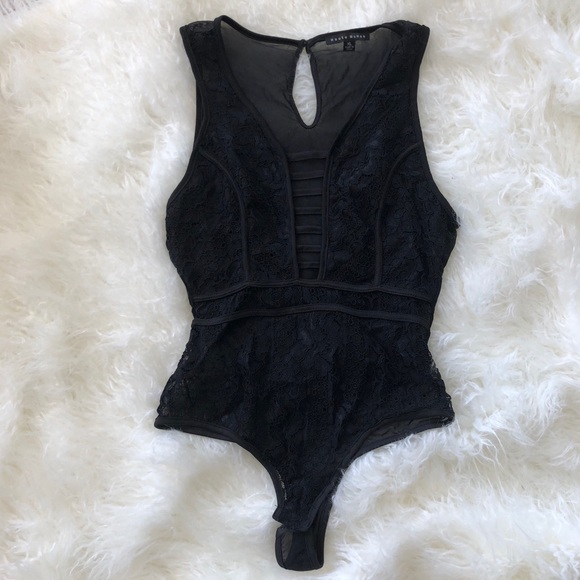 Pants - Haute Monde / Black Lace Bodysuit